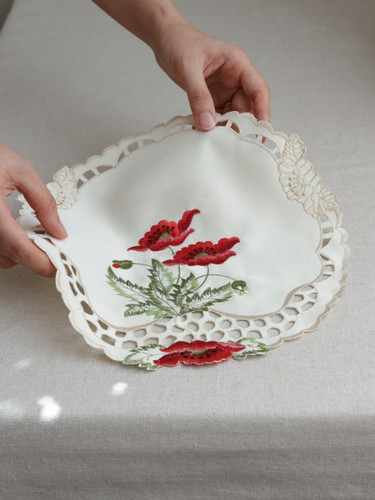 رومیزی تزئینی شقایق