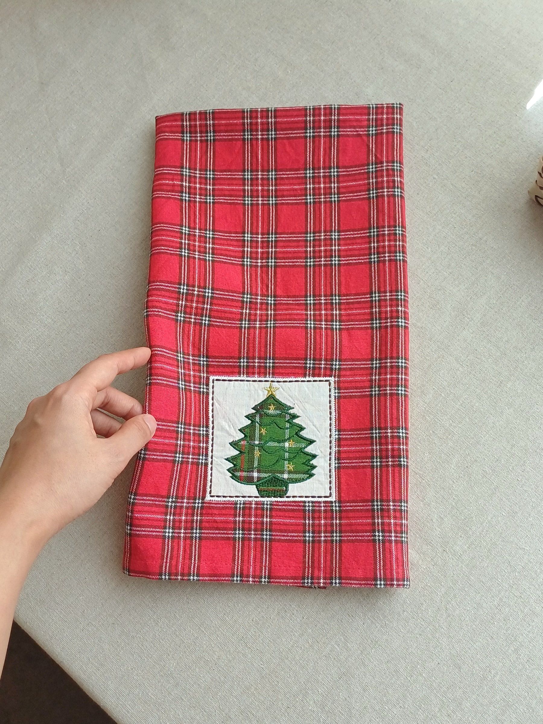 دستمال کاج کریسمس