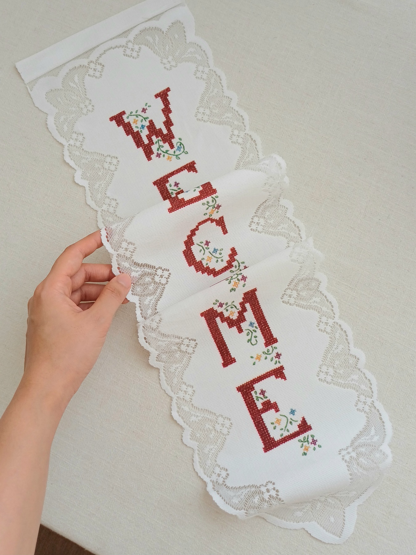 آویز دانتل welcome